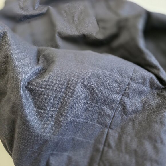 Hugo Boss Jacket Men 42R Heathered Gray Full Zip Lined LS Pockets Preppy FLAW - Picture 9 of 16